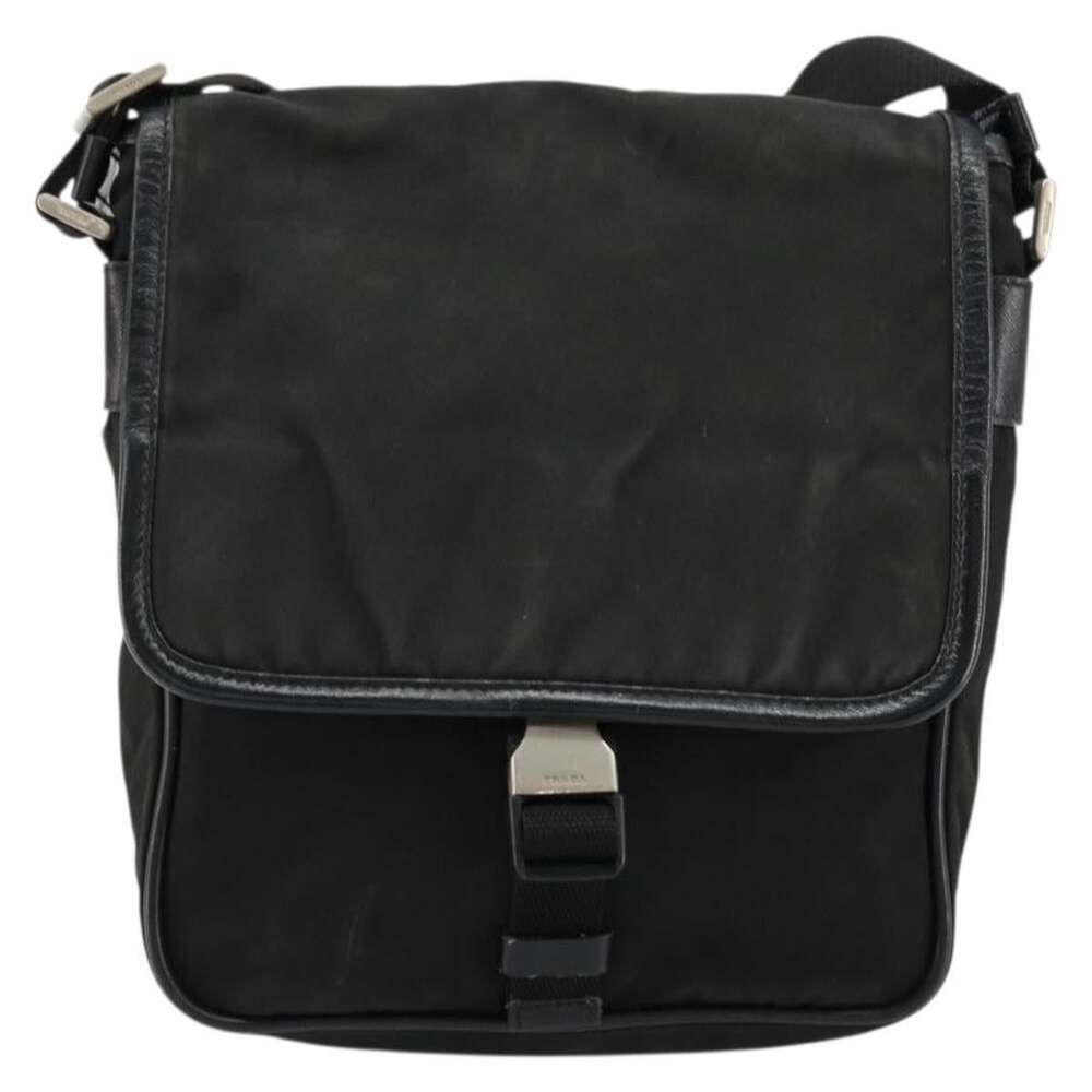 Prada Nylon Shoulder Bag Black